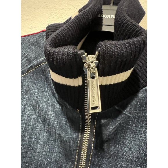 DSQUARED2 Mens Denim Jacket - Blue - IT 48/UK 38/FR 44/US 38 NWT S74AM1101S30309 - Picture 8 of 16